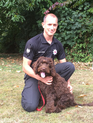 Introducing Digby a four month old Australian Labradoodle and for Devon & Somerset Fire & Rescue Service one of their latest recruits. 
